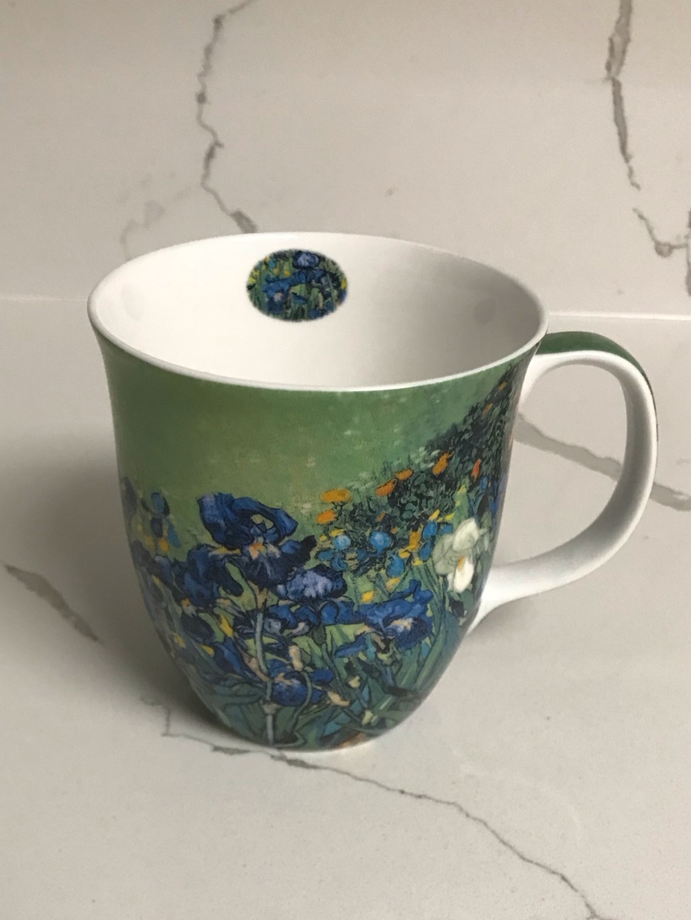 McIntosh Van Gogh Irises Green FineBone China Mug